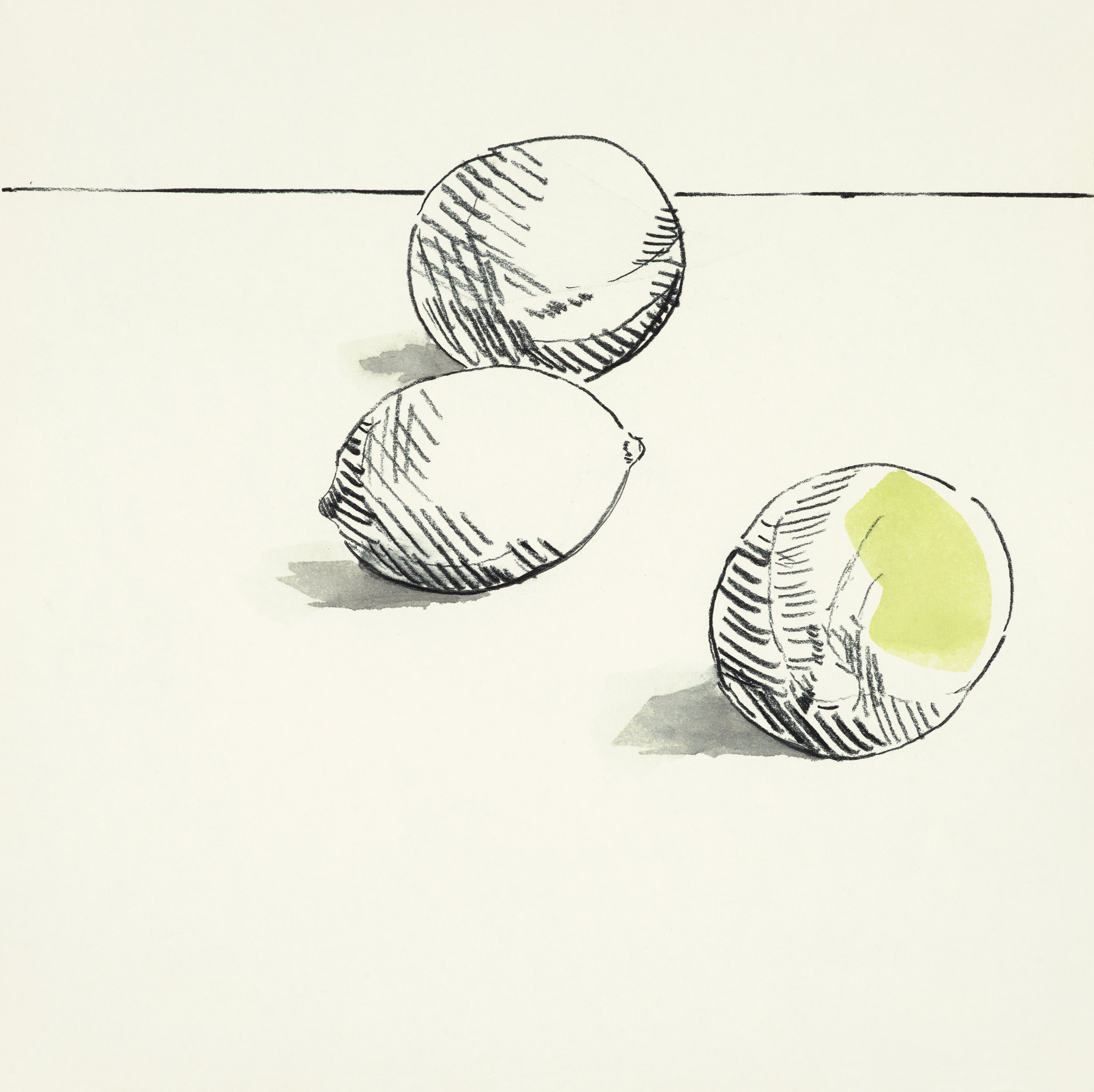 Die Zitronen mögen die Kiwi nicht in der Zeichnung (05)